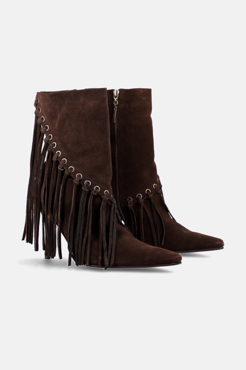 BOTA MOVE - CUERO - CHOCOLATE - CAÑA MEDIA - INVIERNO - JUSTA OSADIA