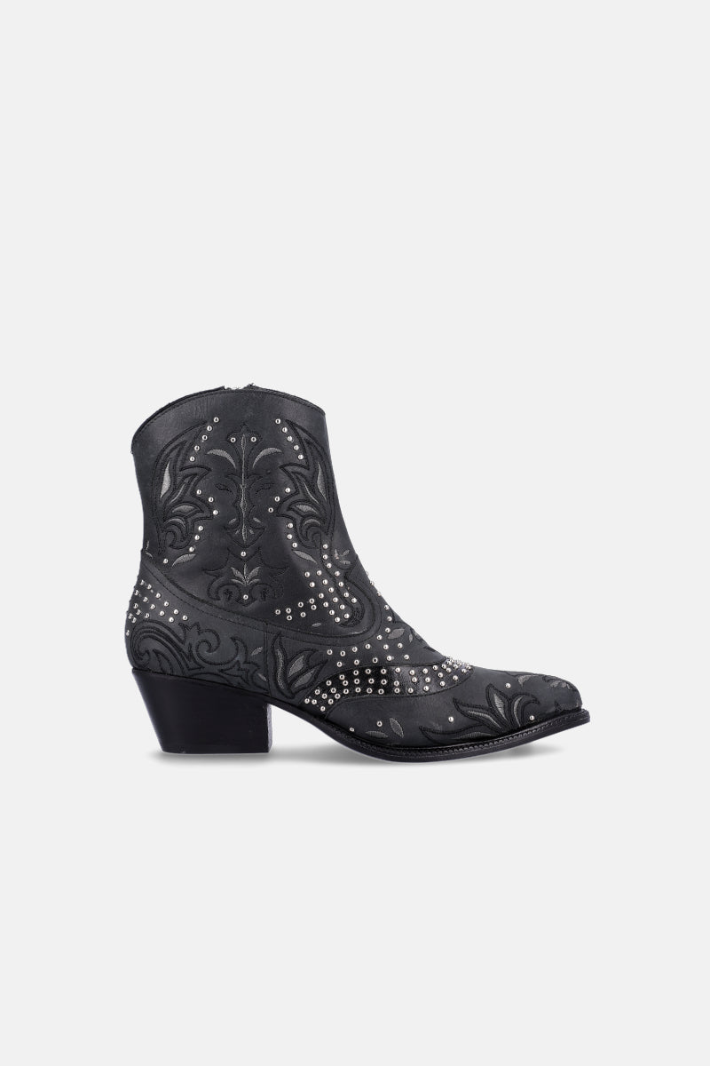 BOTA ROYAL - CUERO - NEGRO - INVIERNO - JUSTA OSADIA