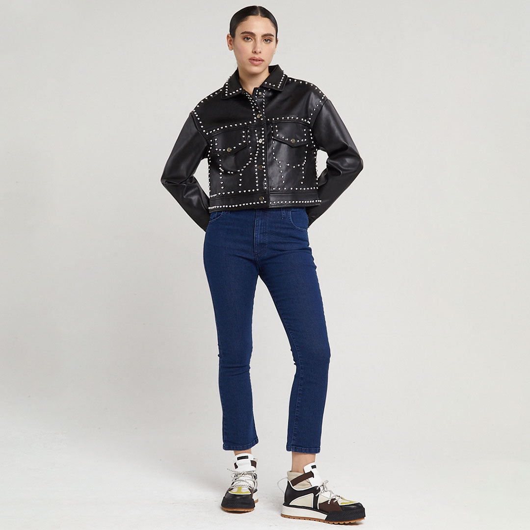 CROP ALKMAAR AZUL - Justa Osadia - Justa Osadia - JEAN