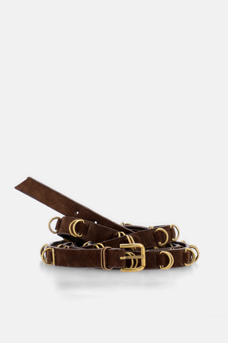 CINTURON MOON - CUERO - GAMUZA