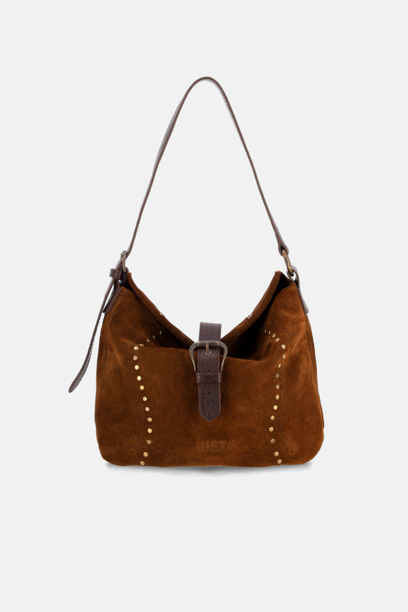 CARTERA CITY - CUERO - GAMUZA - MARRON - JUSTA OSADIA