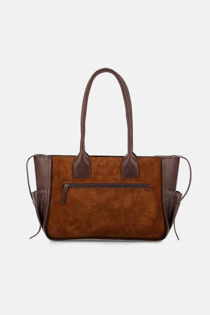 CARTERA VOYAGER - CUERO Y GAMUZA - JUSTA OSADIA