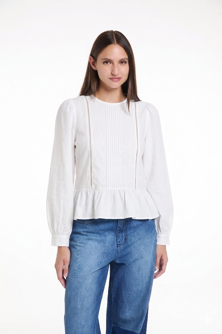 BLUSA PEOPLE - ALGODÓN - JUSTA OSADÍA