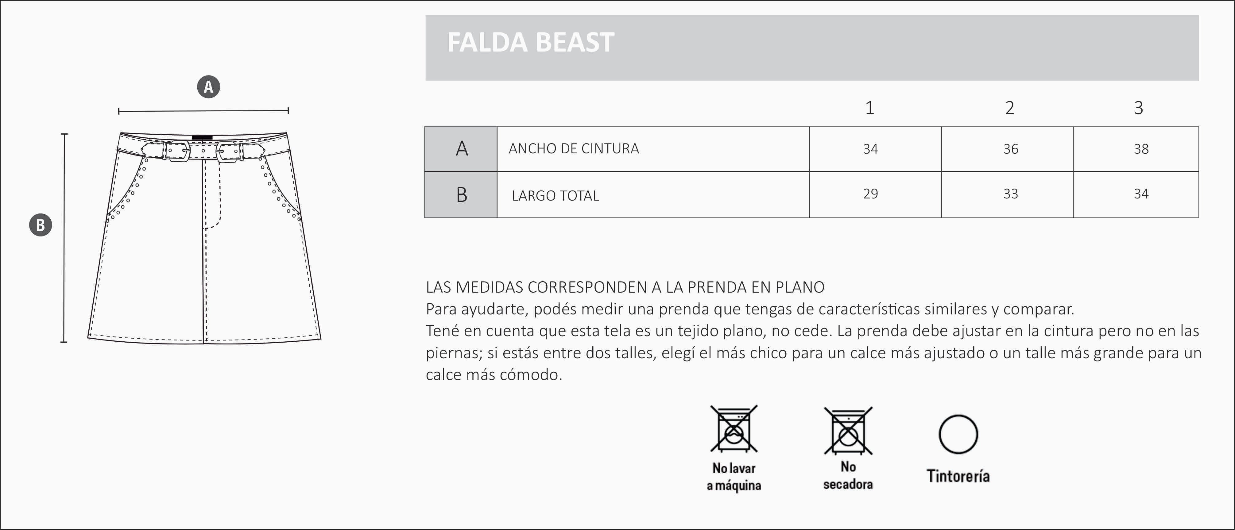 FALDA BEAST - Justa Osadia - Justa Osadia - CUERO