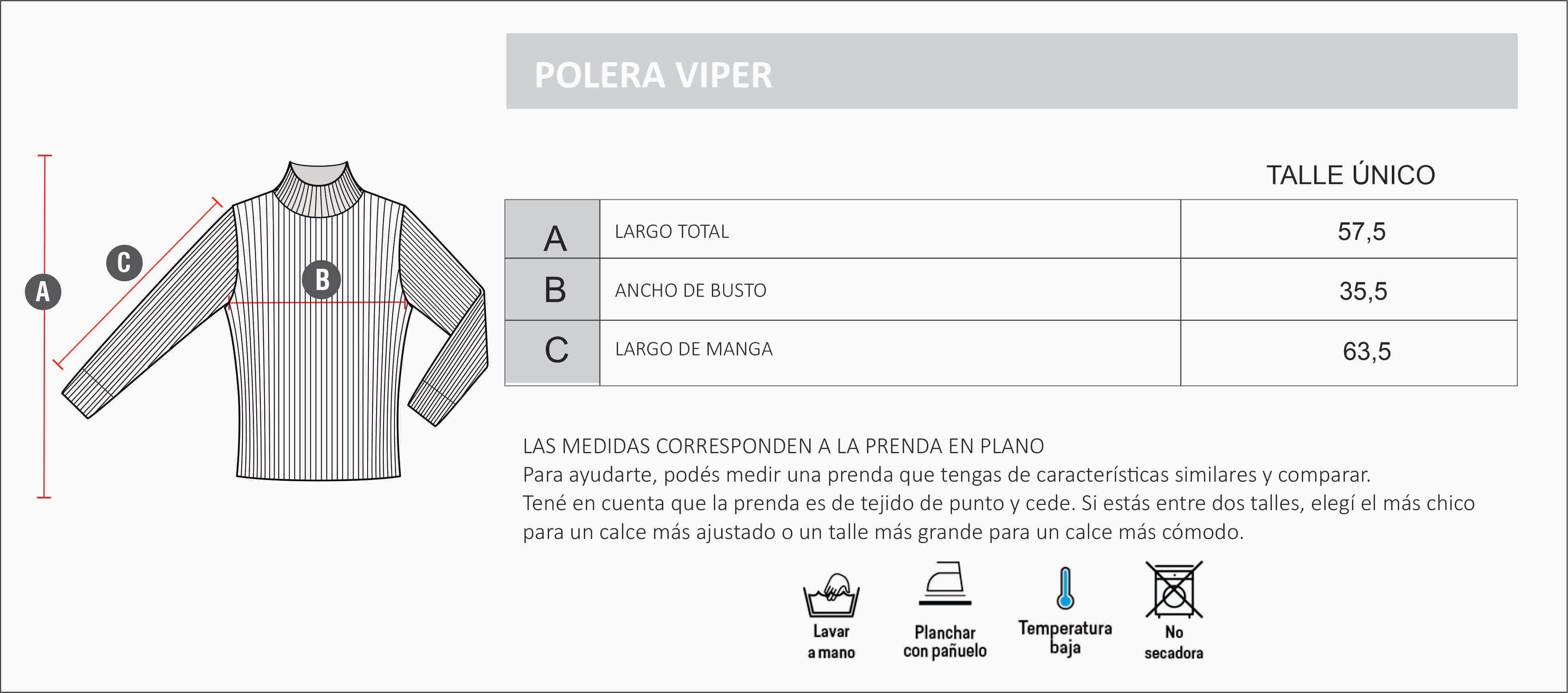 POLERA VIPER - Justa Osadia - Justa Osadia - Sweater