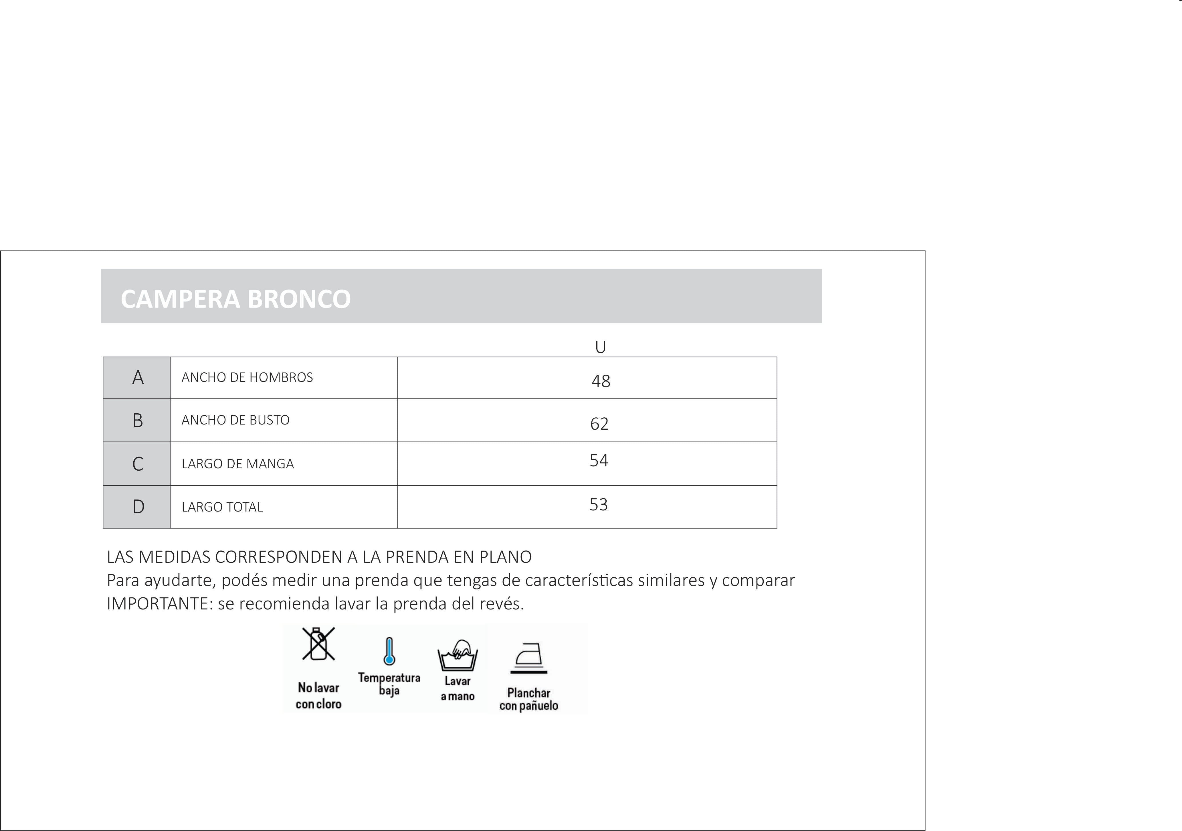 CAMPERA BRONCO