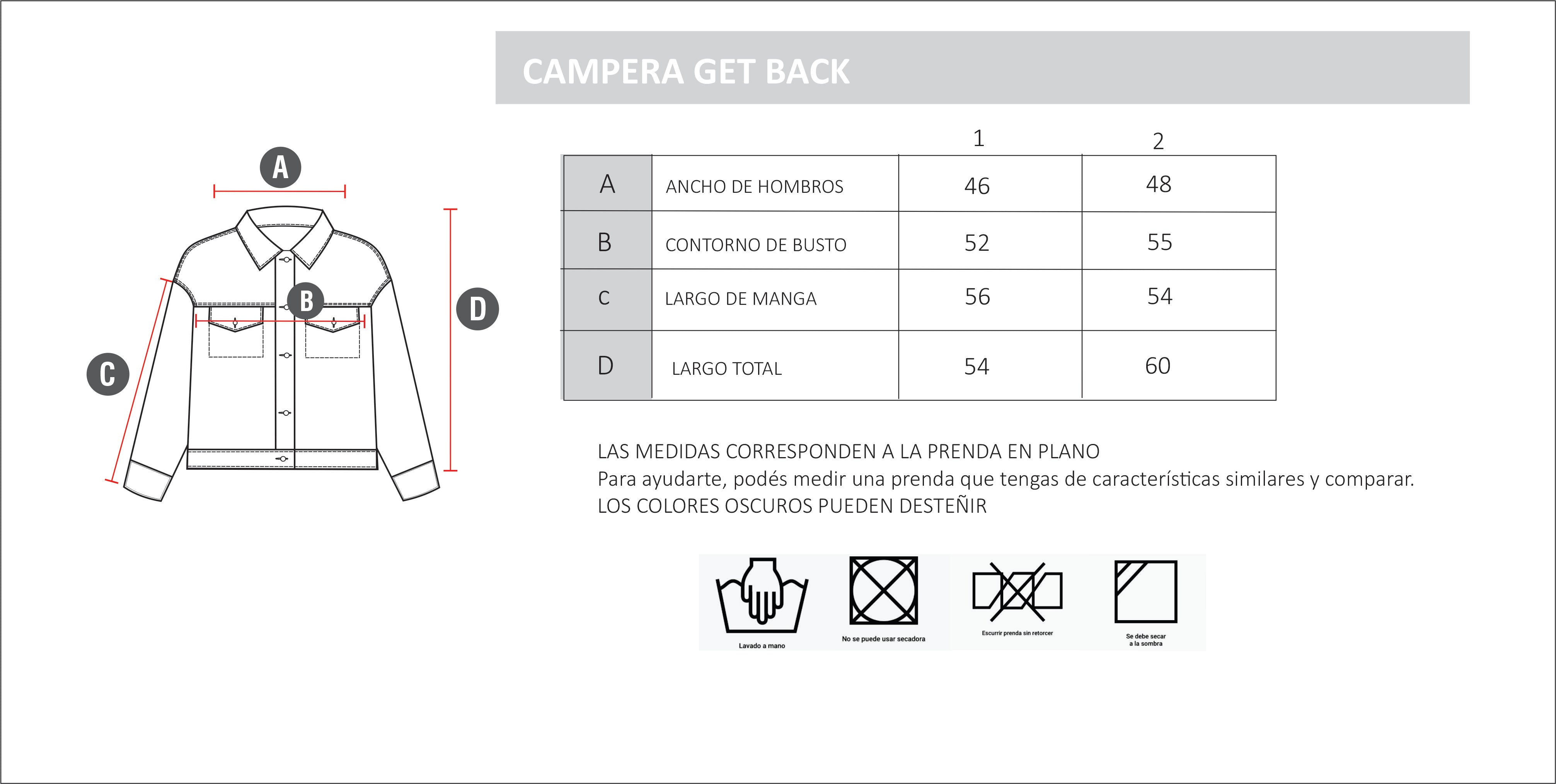 CAMPERA GET BACK