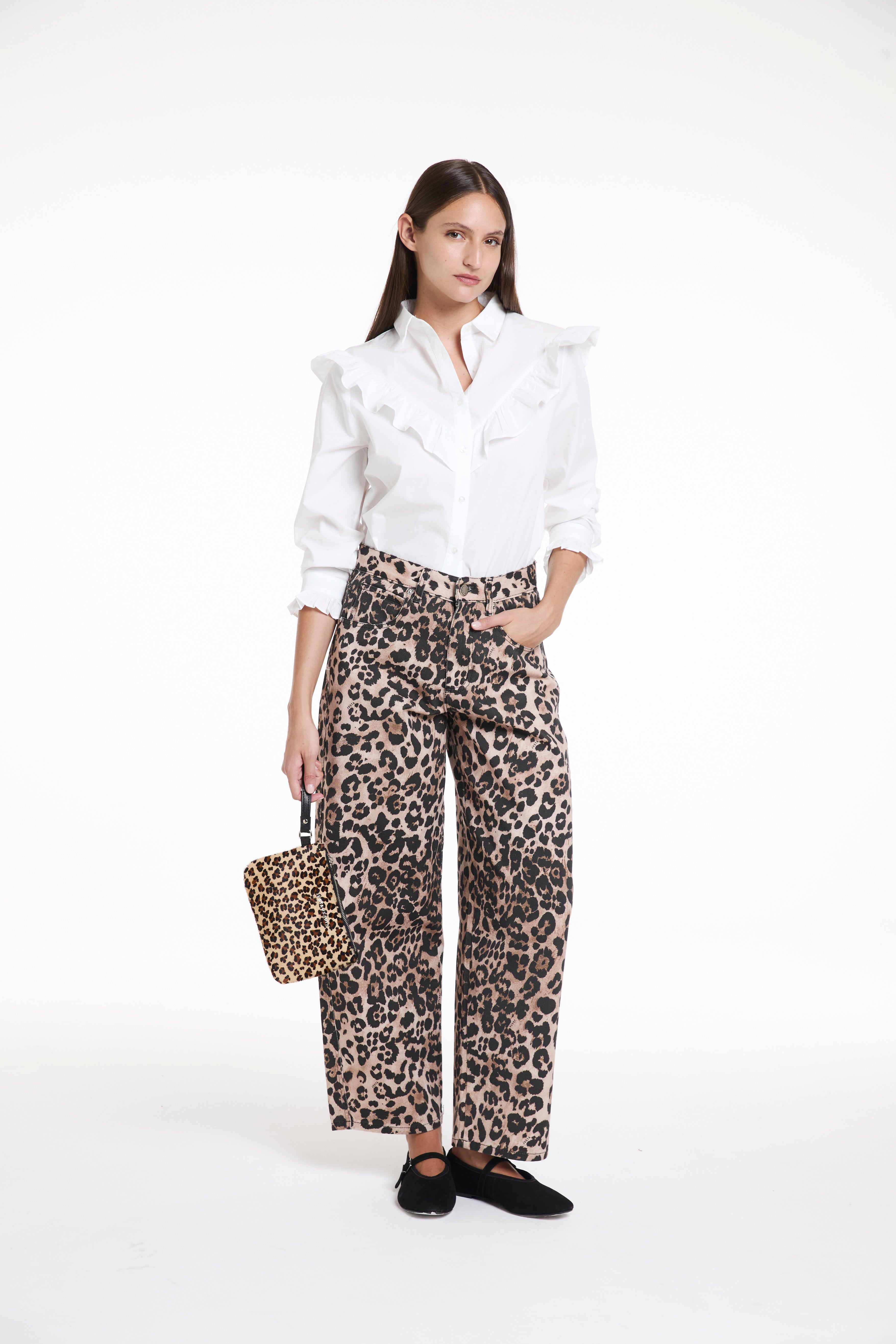 JEAN OCEAN - BAGGY- DENIM - ANIMAL PRINT - JUSTA OSADIA