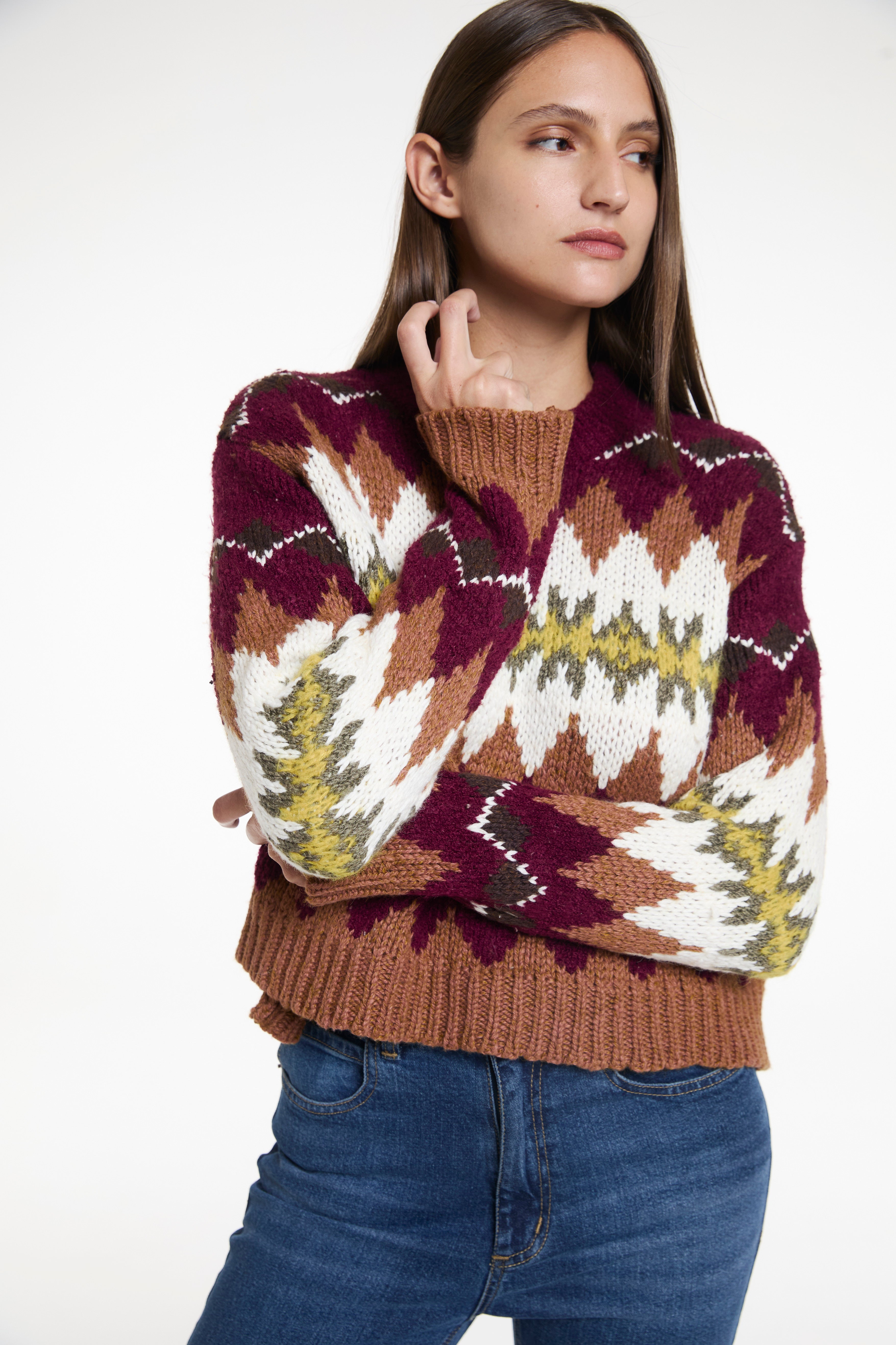 SWEATER BRANDI - TEJIDO - ESTAMPADO - JUSTA OSADÍA