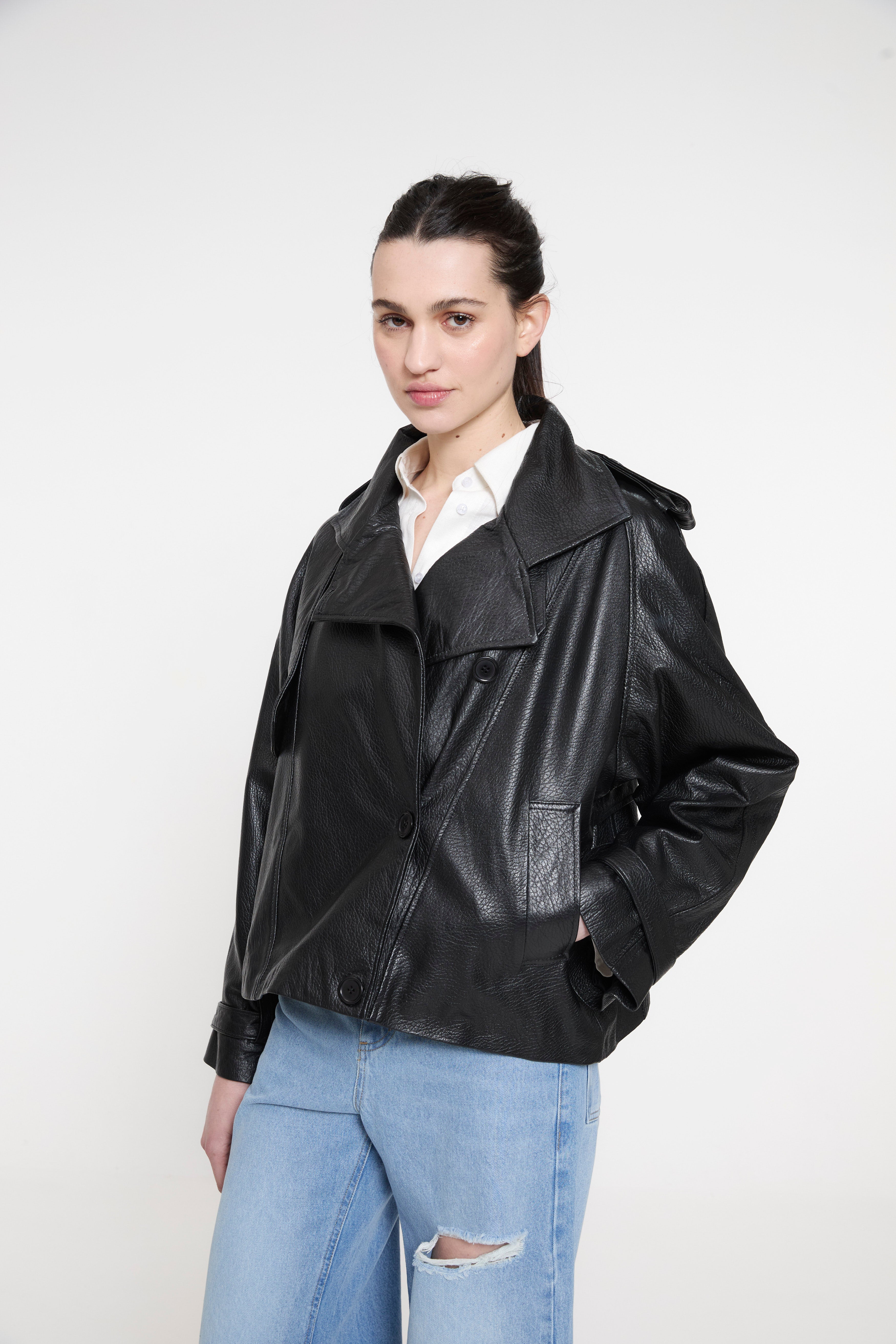 TRENCH CORTO RAIN