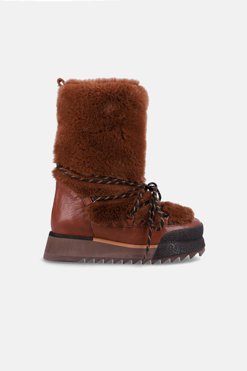 BOTA SOUL - CUERO  - MARRON - INVIERNO - JUSTA OSADIA