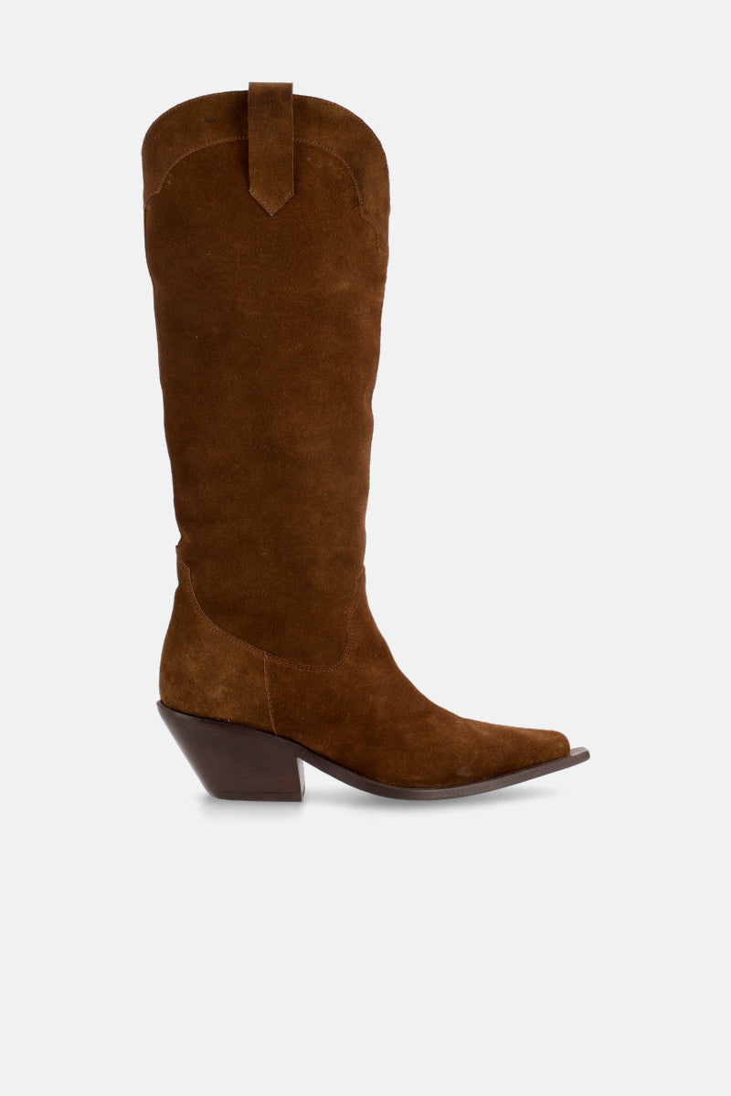 TEXANA ROUND - BOTA - CUERO GAMUZA - MARRON - JUSTA OSADIA