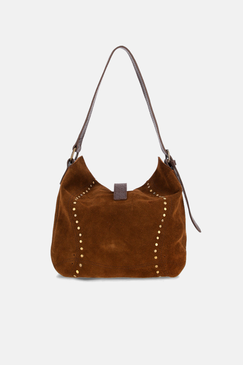 CARTERA CITY - CUERO - GAMUZA - MARRON - JUSTA OSADIA