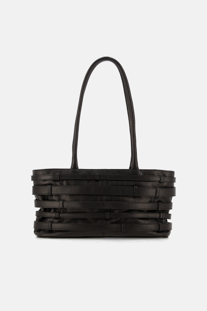 CARTERA SECRET- CUERO - NEGRO - JUSTA OSADIA
