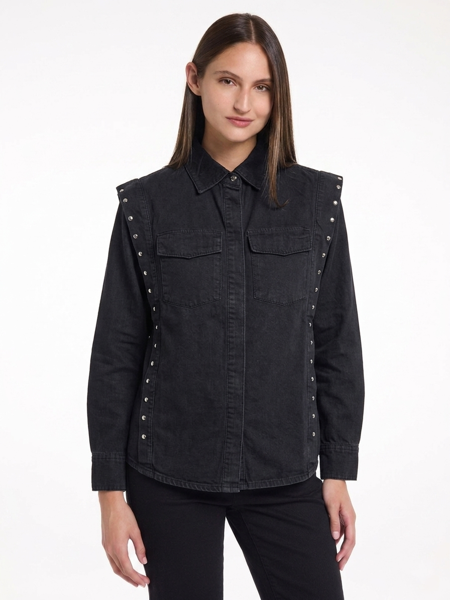 CAMISA MISS YOU - DENIM - JUSTA OSADIA