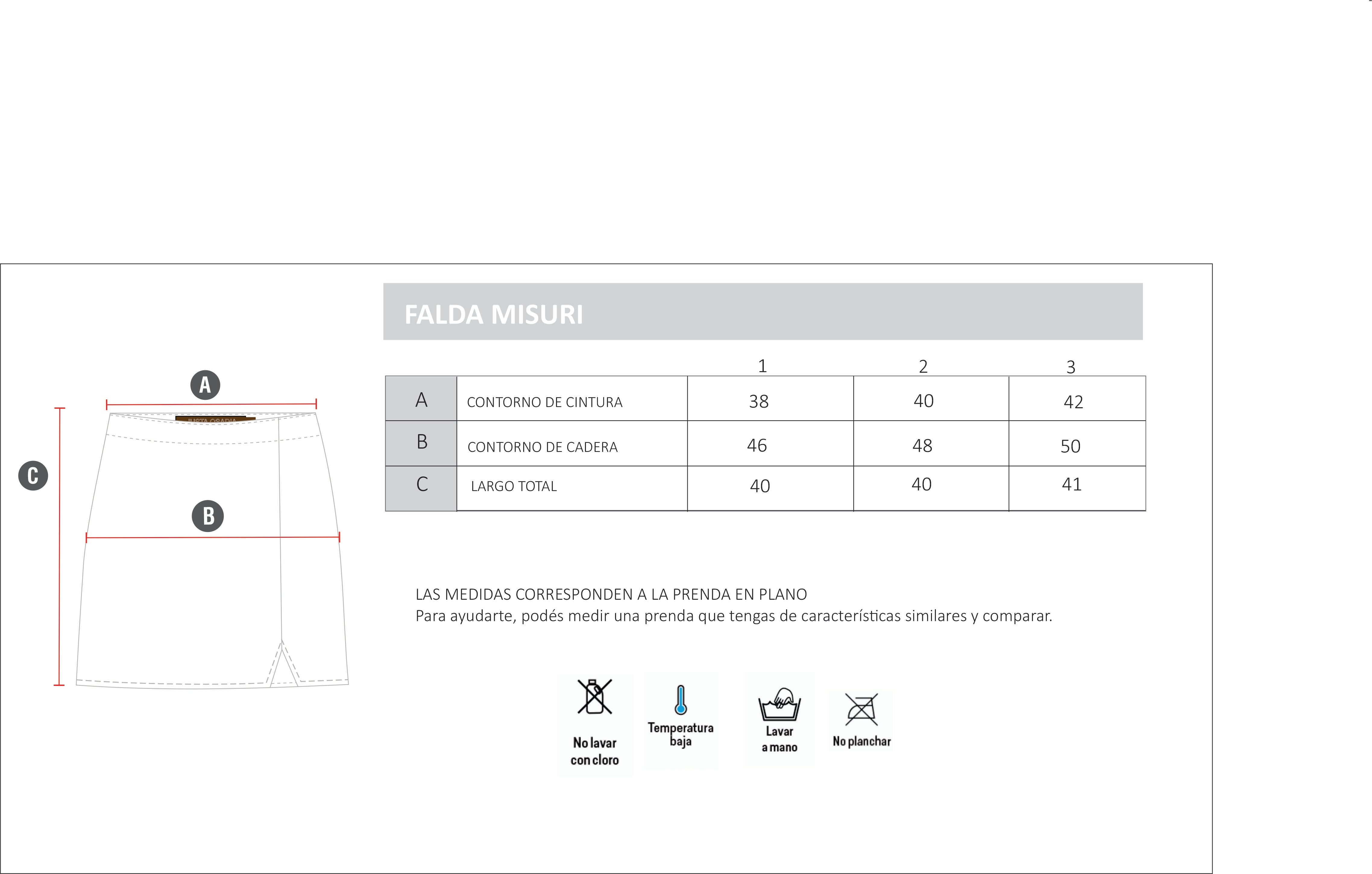 FALDA MISURI - Justa Osadia - Justa Osadia - FALDA