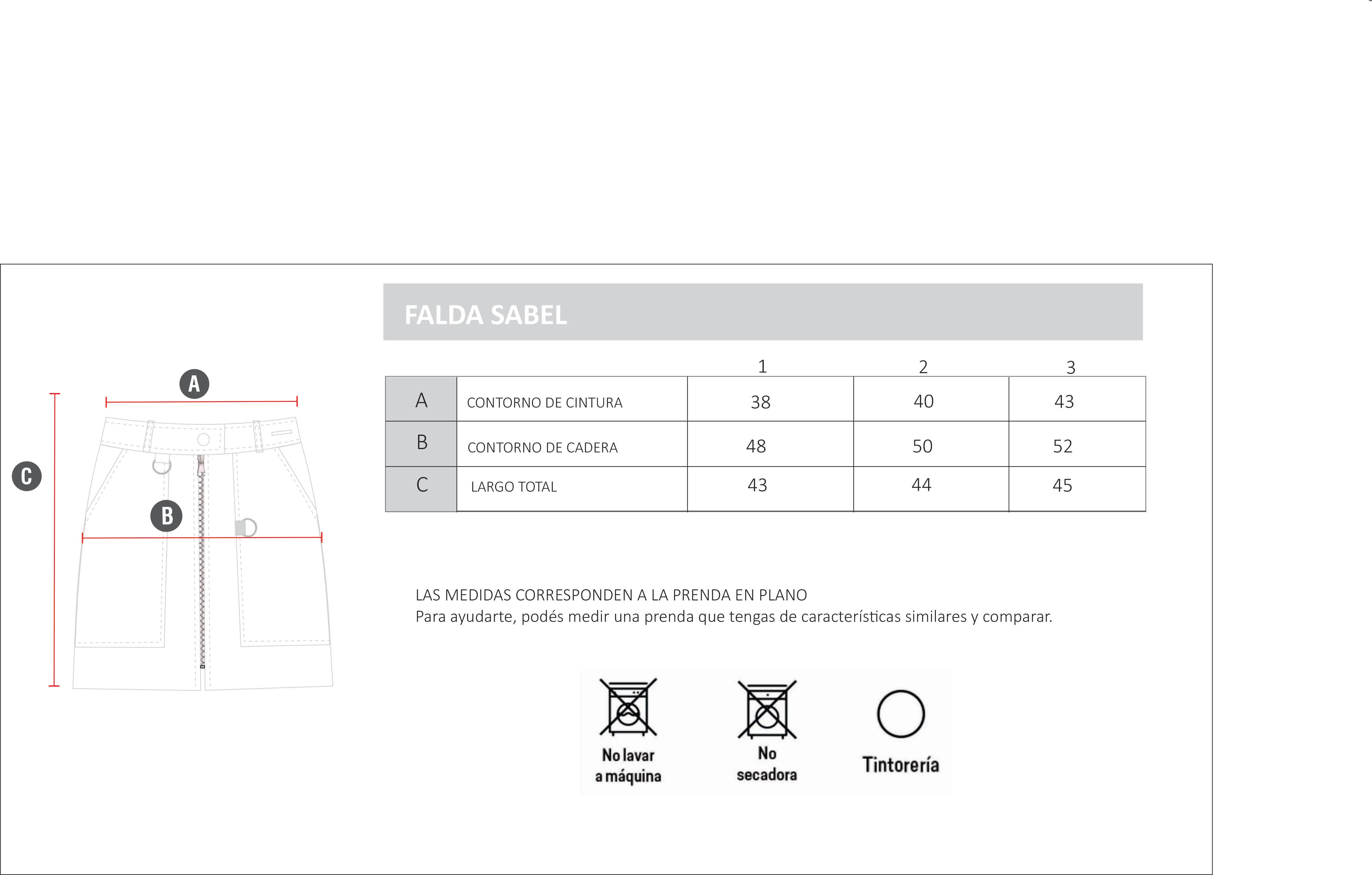 FALDA SABEL - Justa Osadia - Justa Osadia - FALDA