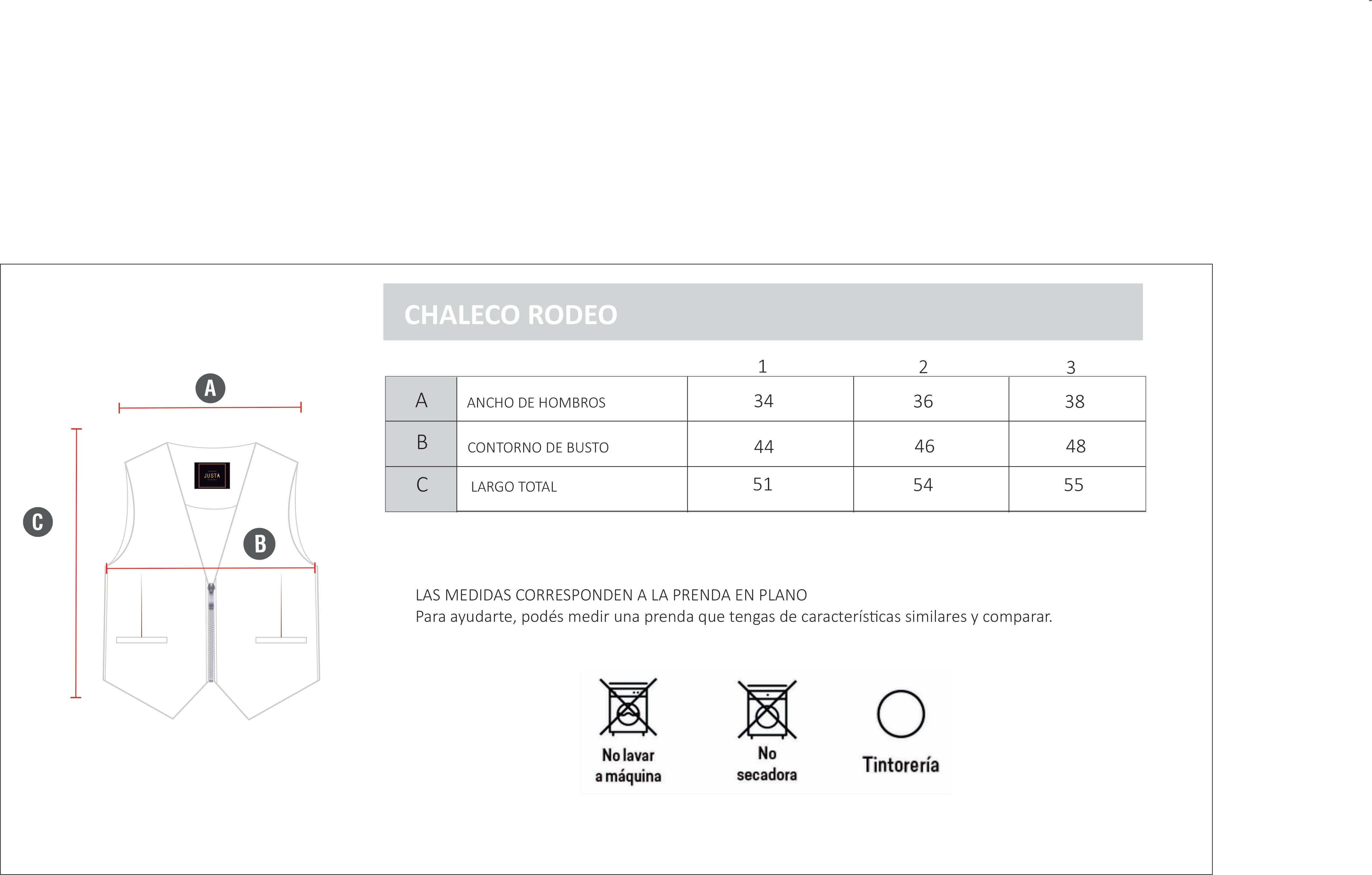 CHALECO RODEO - Justa Osadia - Justa Osadia - CHALECO