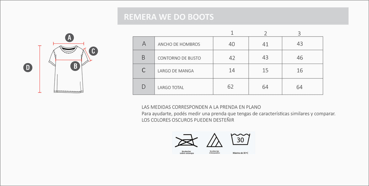 REMERA WE DO BOOTS