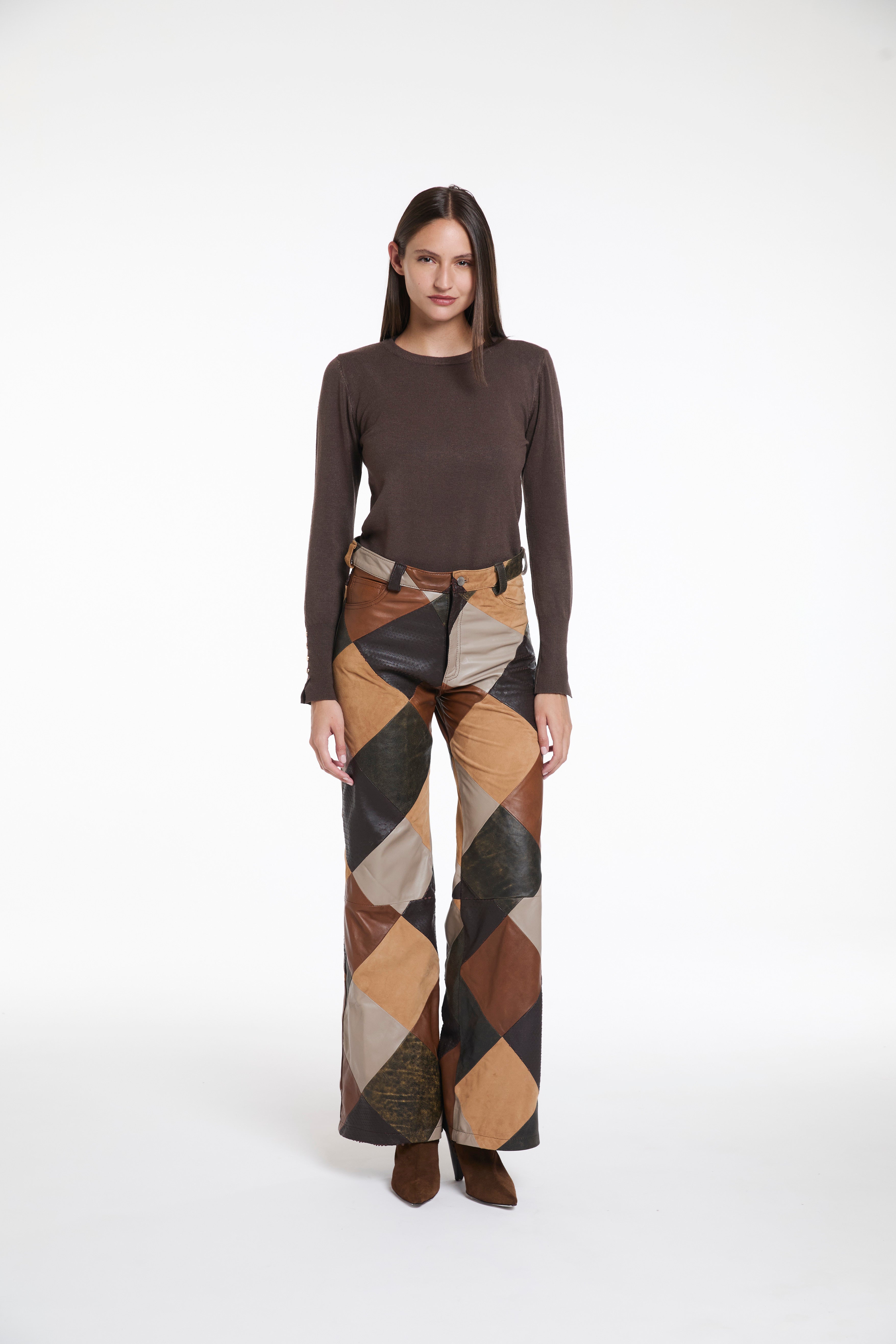 PANTALÓN ROCKET - CUERO DE OVEJA - JUSTA OSADÍA