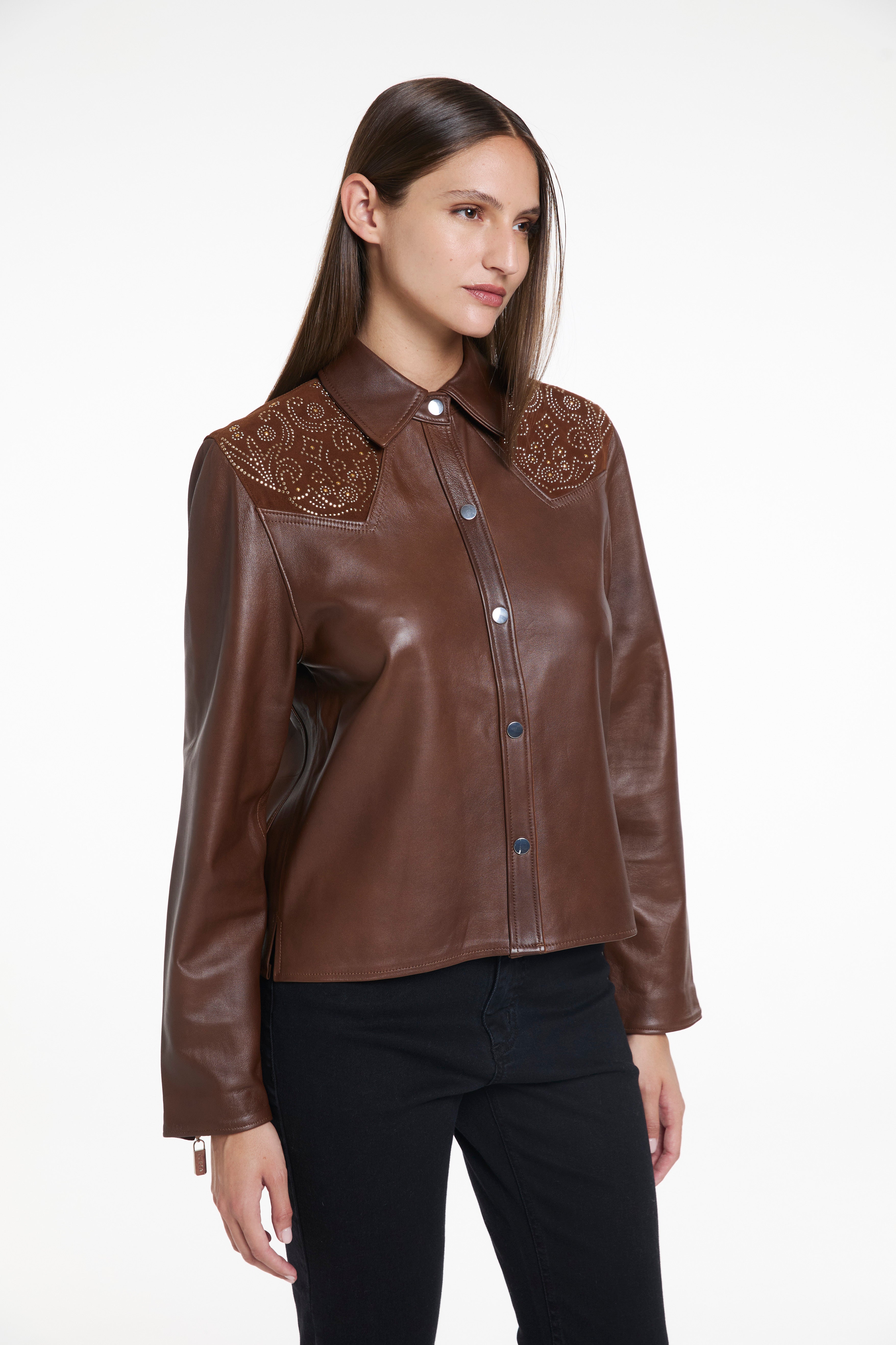 CAMISA RELAY - CUERO