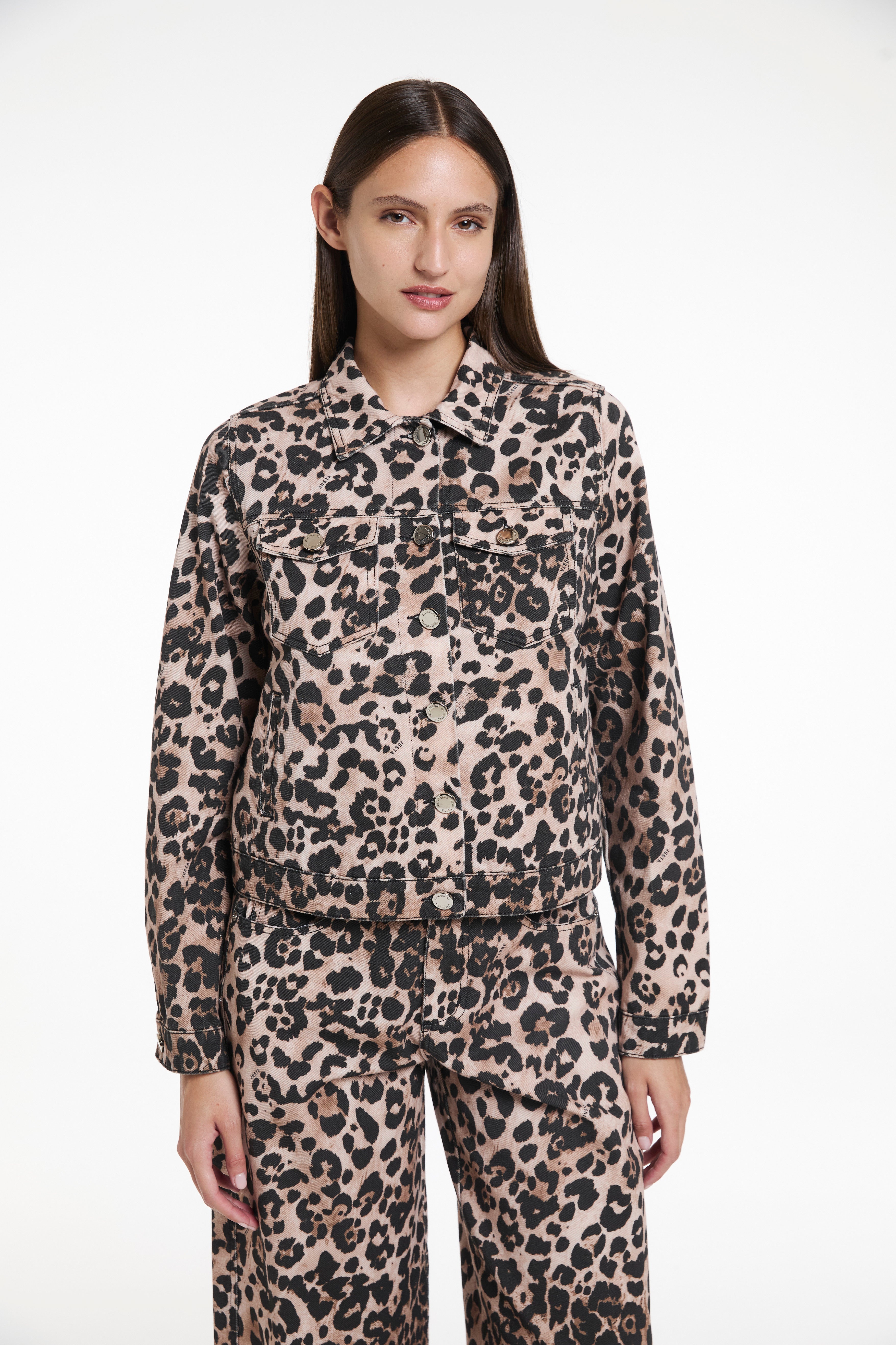 CAMPERA - DENIM - ANIMAL PRINT - JUSTA OSADIA