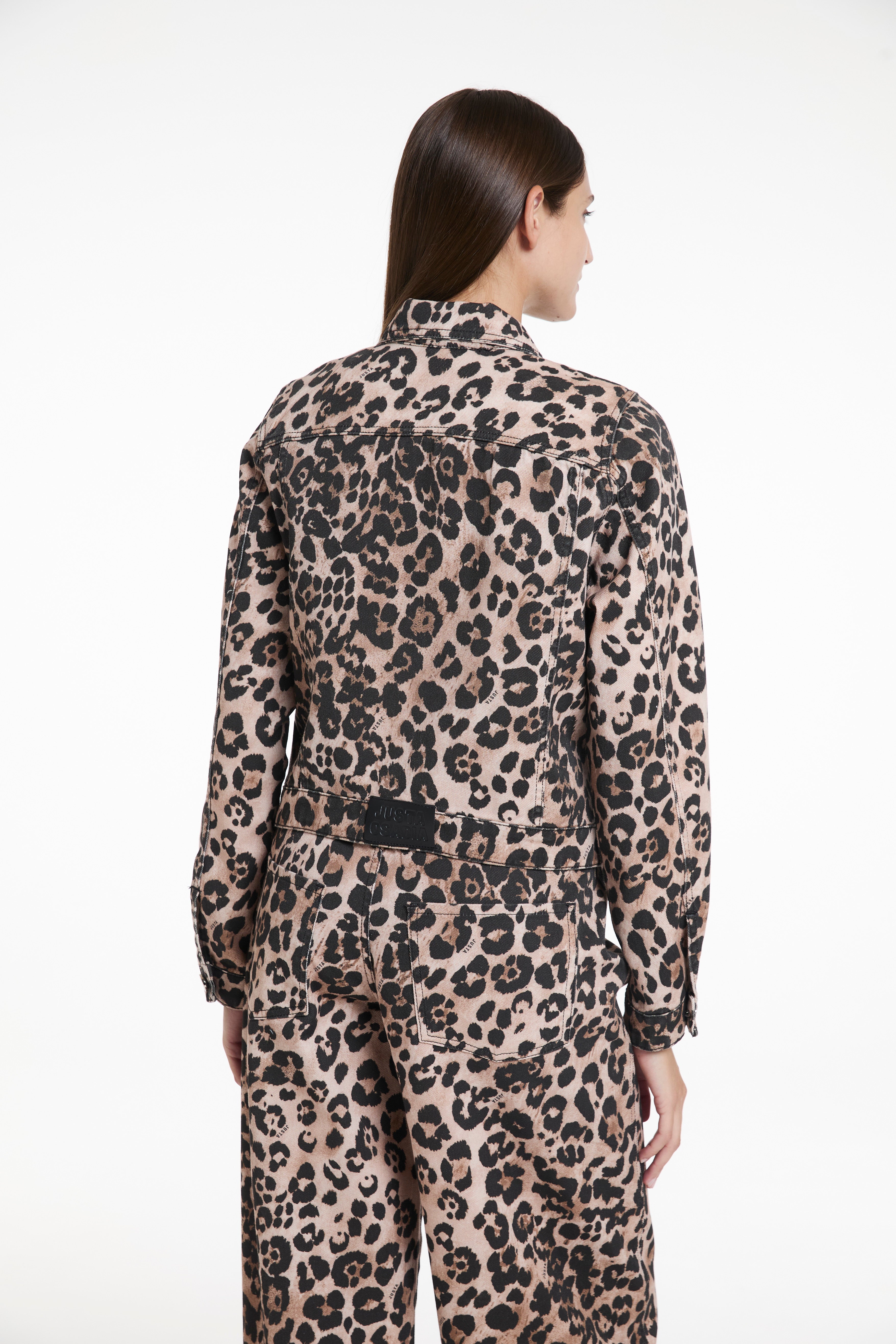 CAMPERA - DENIM - ANIMAL PRINT - JUSTA OSADIA