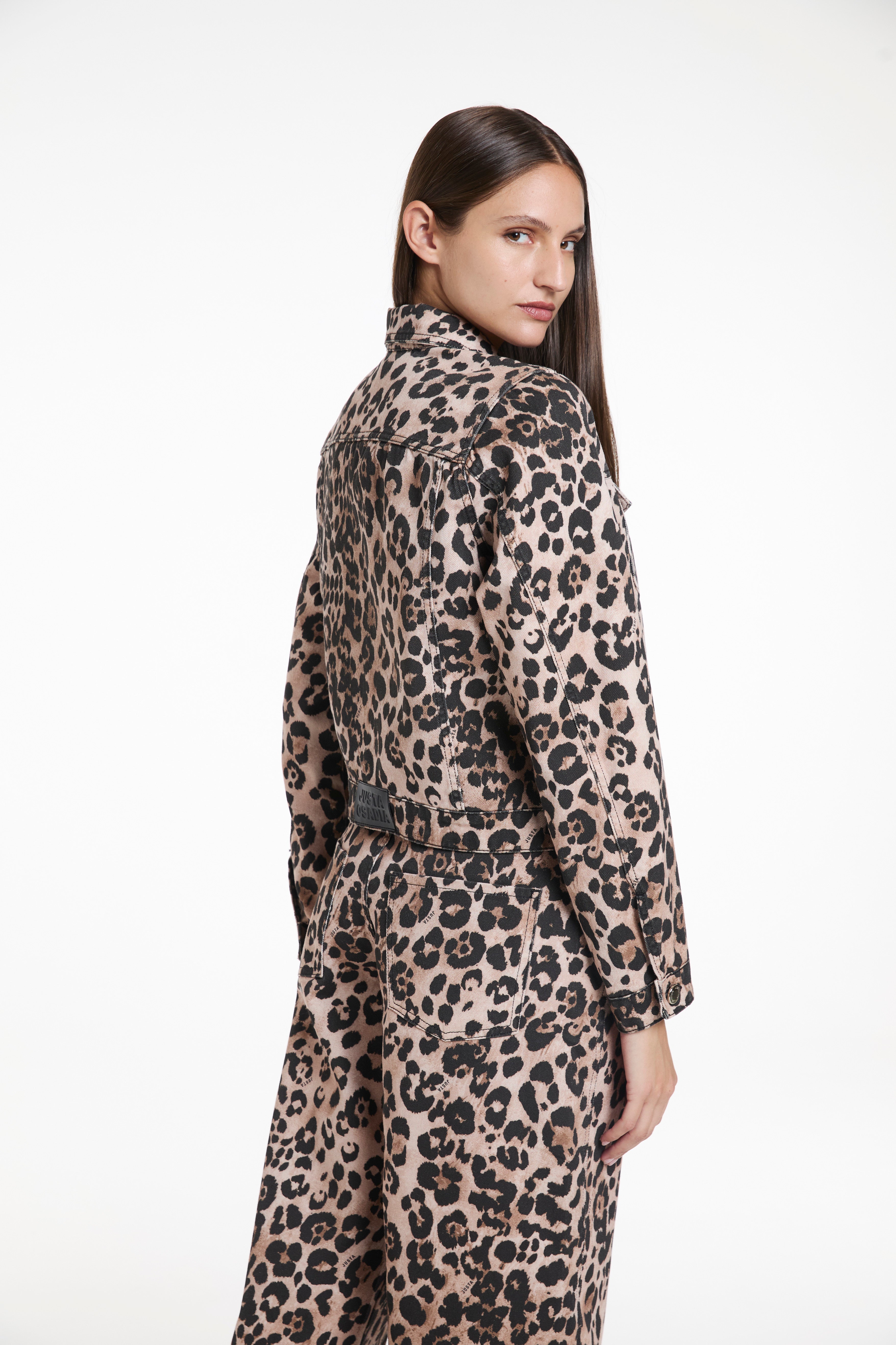 CAMPERA - DENIM - ANIMAL PRINT - JUSTA OSADIA