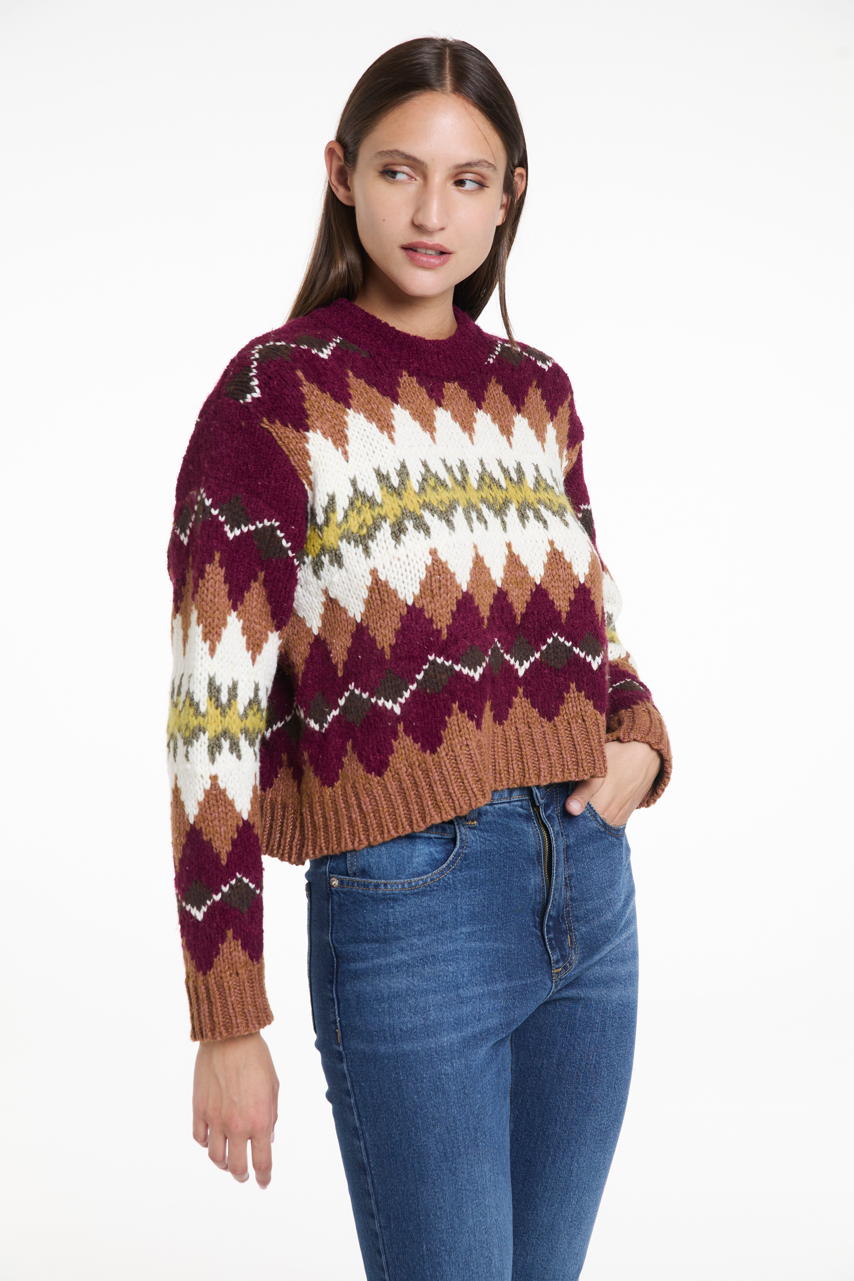 SWEATER BRANDI - TEJIDO - ESTAMPADO - JUSTA OSADÍA