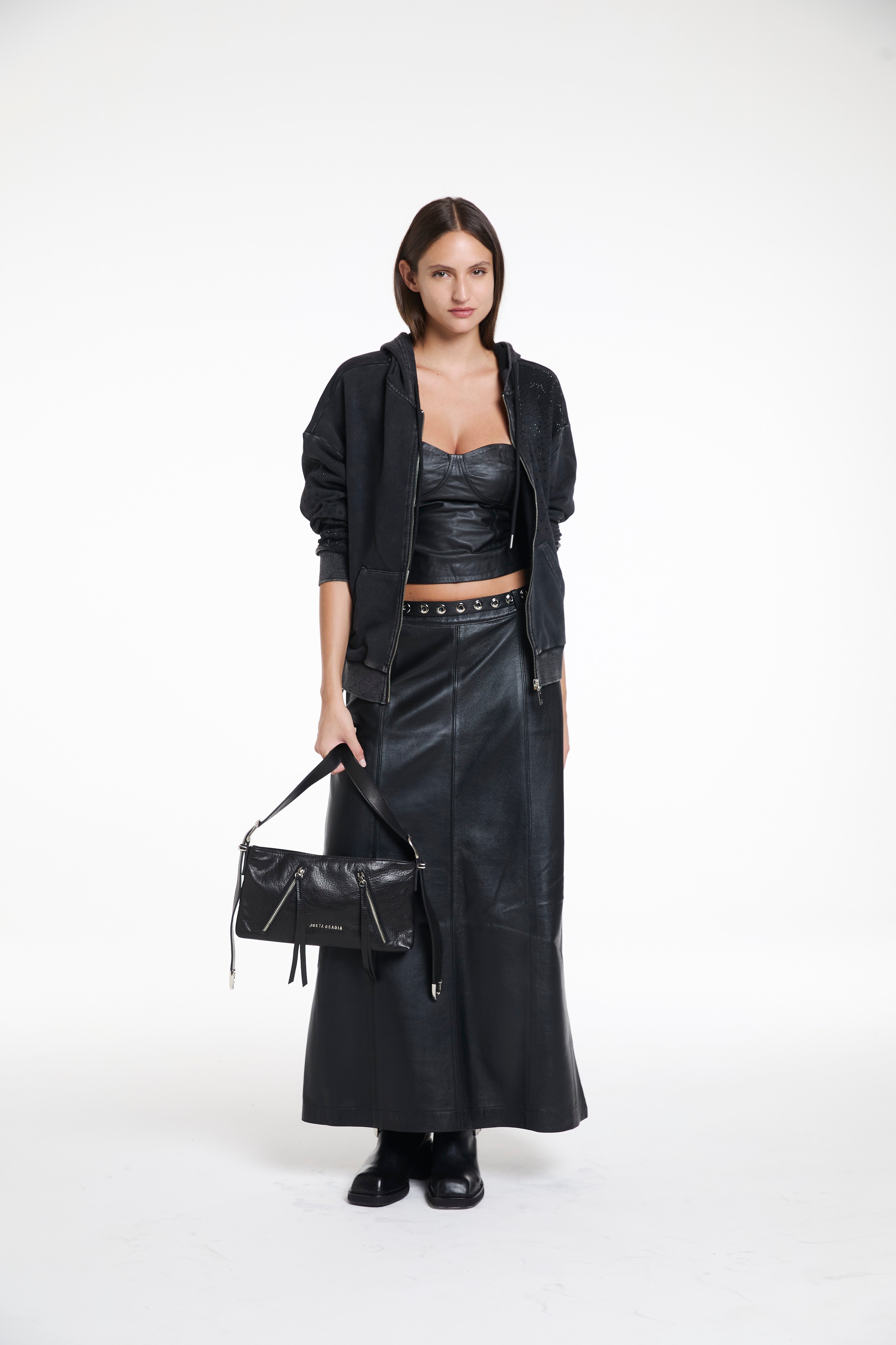 FALDA FIRE - CUERO - JUSTA OSADIA