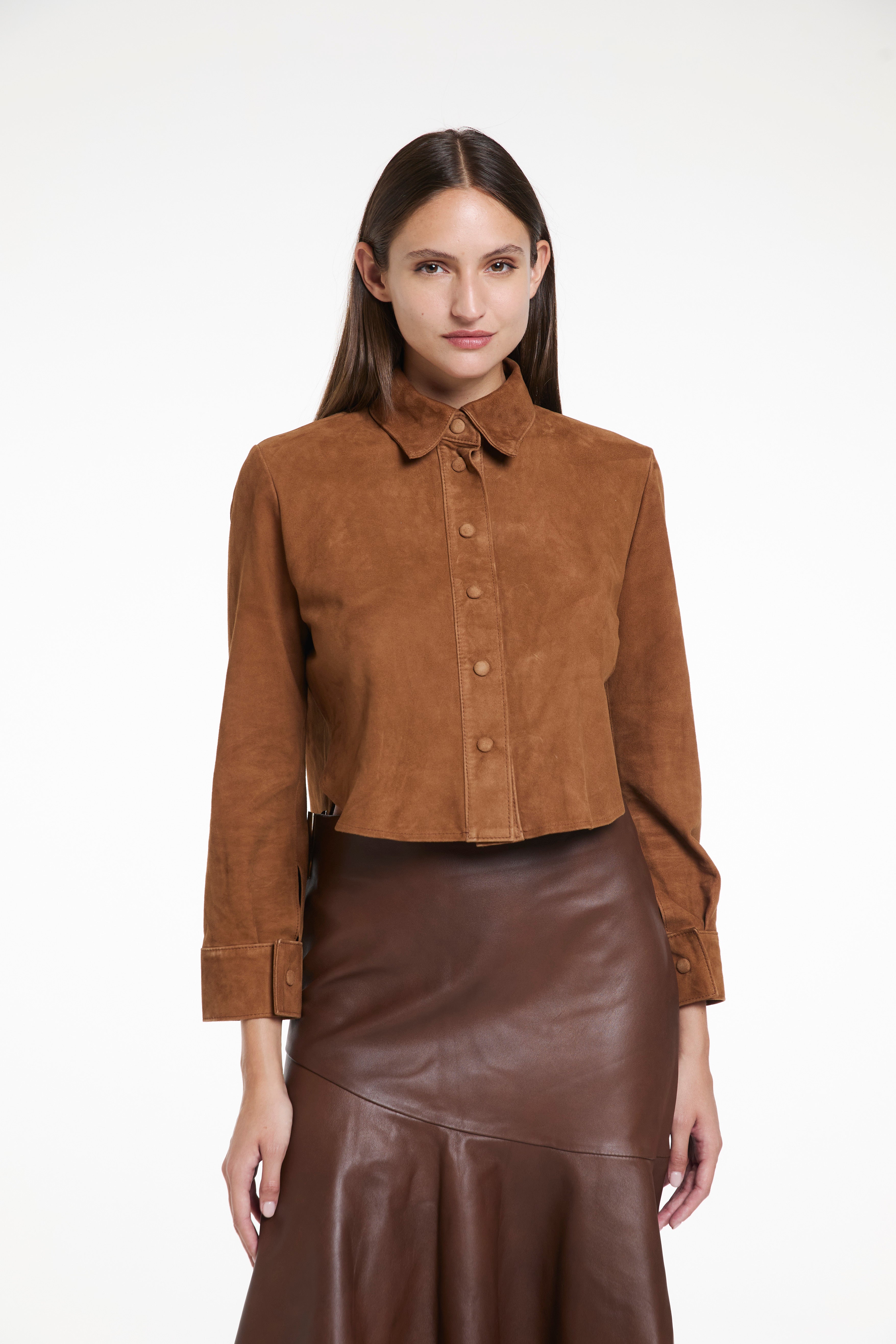 CAMISA ROUND - GAMUZA