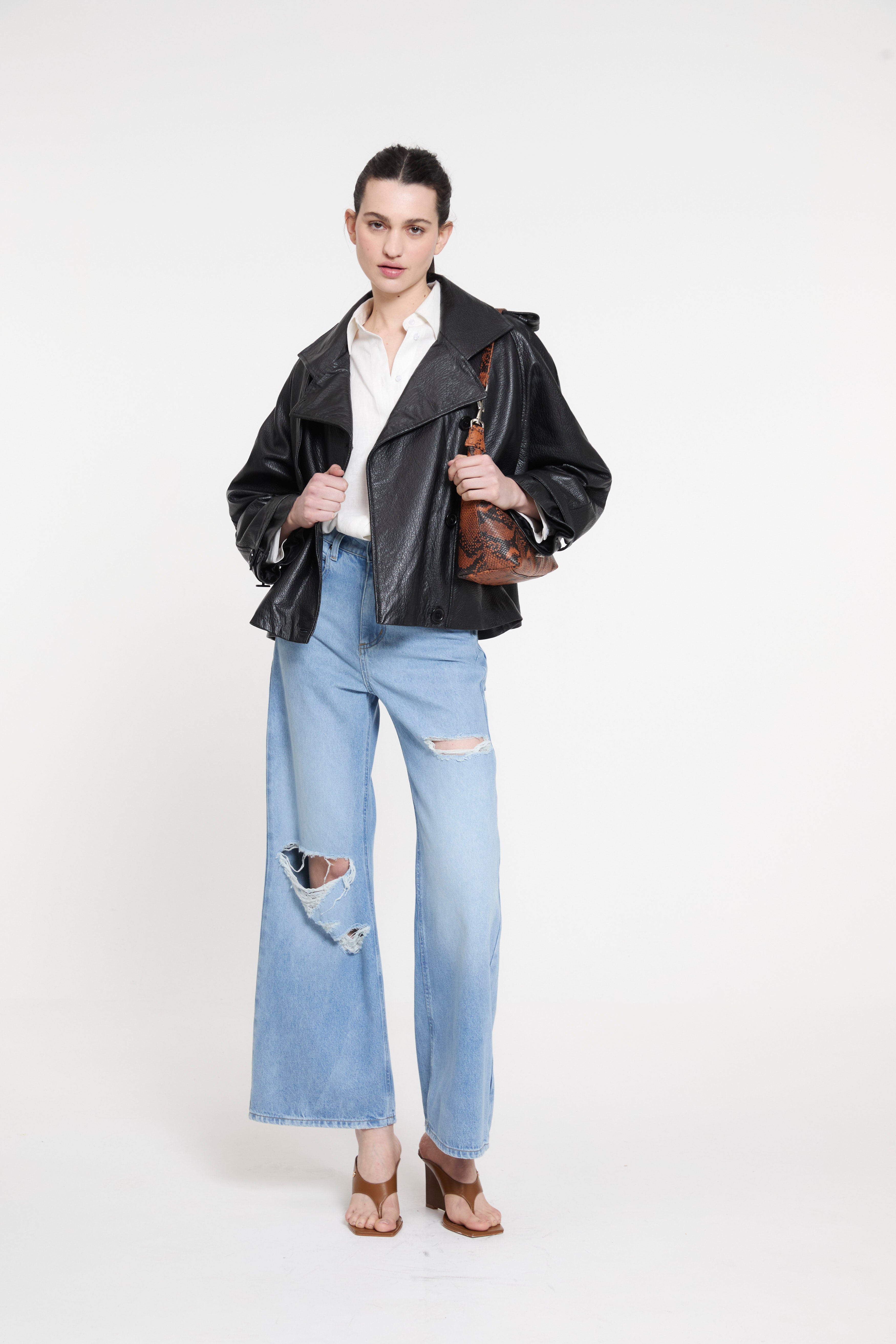 TRENCH CORTO RAIN