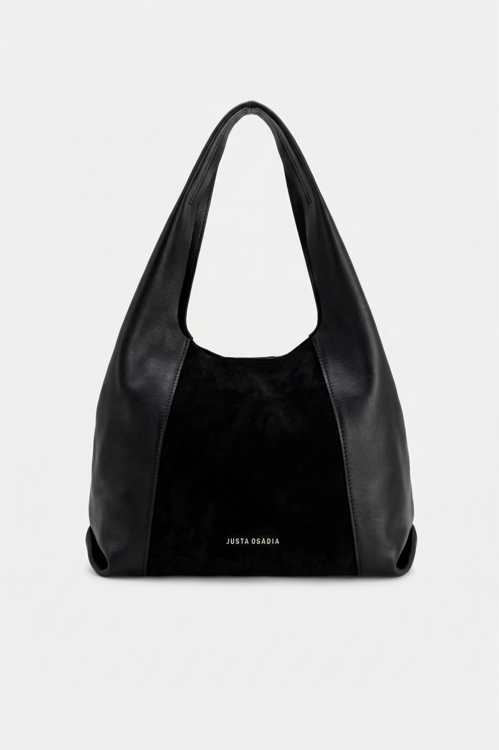 CARTERA FINE - CUERO - GAMUZA - NEGRO - JUSTA OSADIA