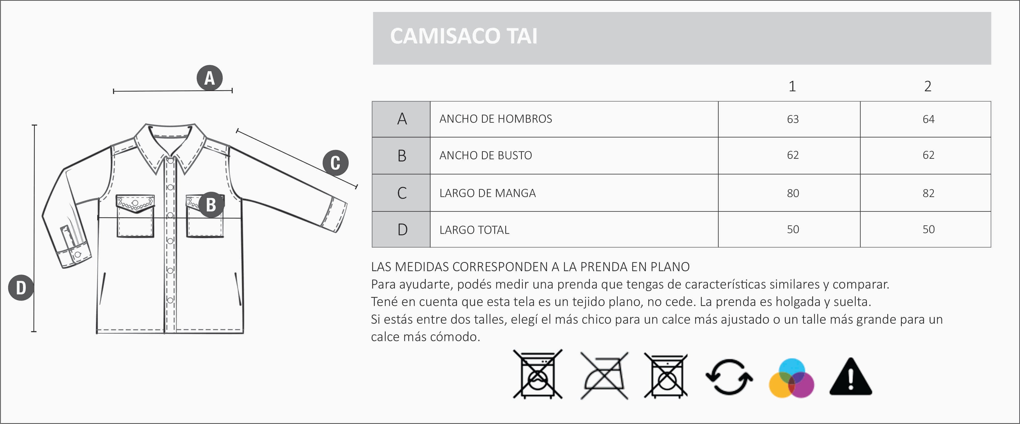 CAMISACO TAI - Justa Osadia - Justa Osadia - Indumentaria