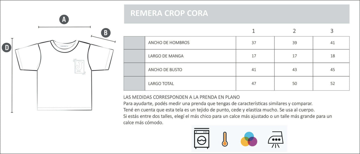 REMERA CROP CORA